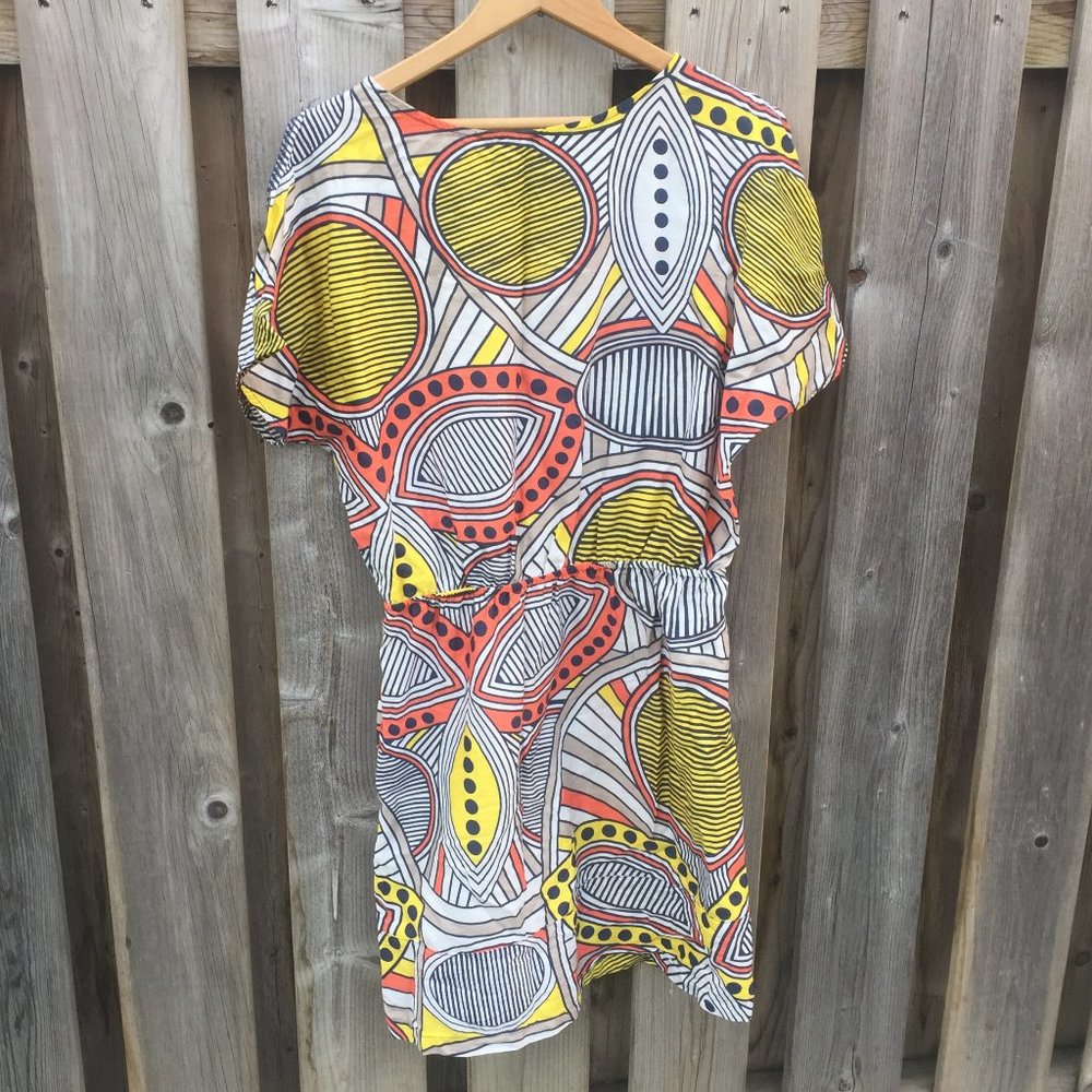 Gsus geometric print light cotton tunic - size L - Picture 6 of 8
